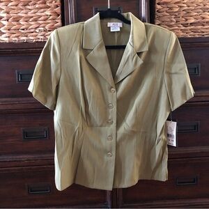 Vintage AGB army green summer blazer in size M
